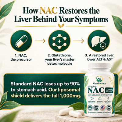 Vana Balance™ Liposomal NAC - Liver & Cellular Detox Support